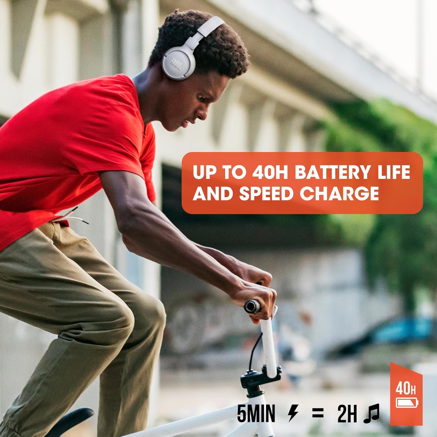 JBL Tune 510BT, On Ear Wireless Headphones with Mic, up to 40 Hours Playtime - View 7