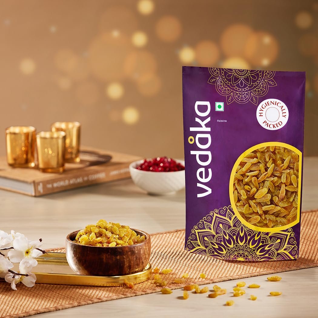 1 Kg | Kismish | Premium Dried Grapes | Sweet Fruity Taste and Soft Chewy Texture | Natural Source of Antioxidants, Potassium & Fiber | Healthy Snack - View 2