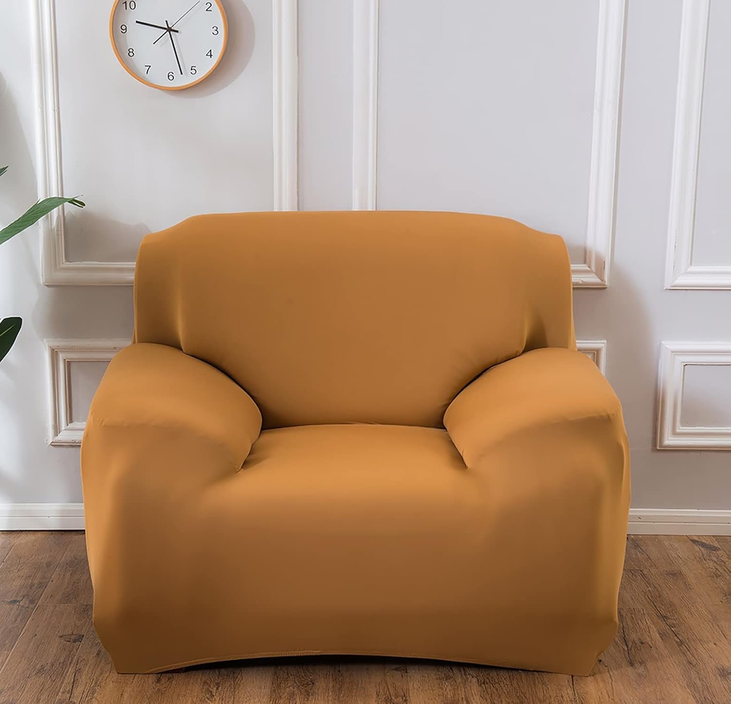 House of Quirk Polyester Universal Big Elasticity Cover for Couch Flexible Stretch Sofa Slipcover (Tan, Single Seater, 90-145cm) - View 2